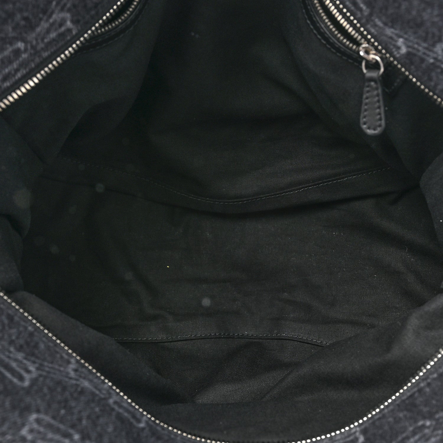 Balenciaga Washed Denim BB Monogram Neo Cagole City Handbag Black 5 of 10