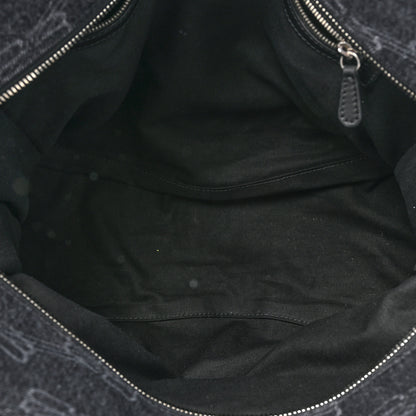 Balenciaga Washed Denim BB Monogram Neo Cagole City Handbag Black 5 of 10