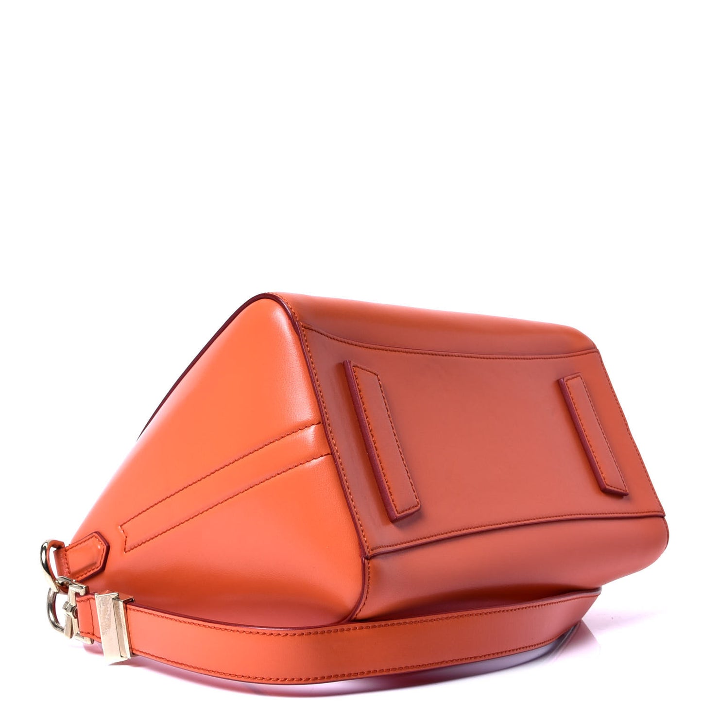 Shiny Lord Calfskin Small Antigona Orange