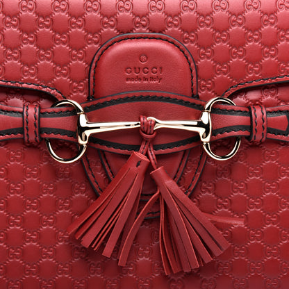 Gucci Microguccissima Medium Emily Chain Shoulder Bag Red 11 of 12