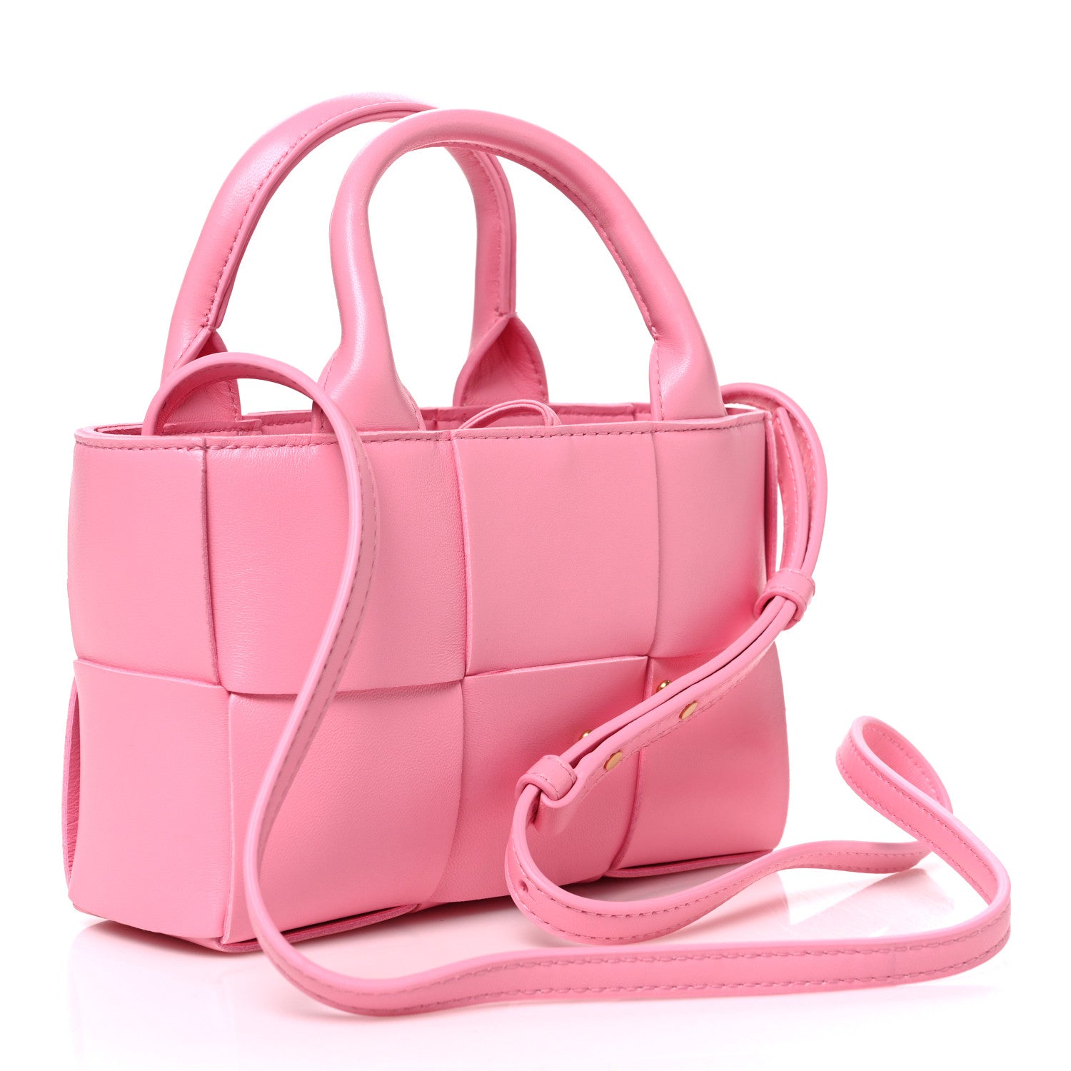 Bottega Veneta Lambskin Maxi Intreccio Candy Arco Tote Ribbon 4 of 10