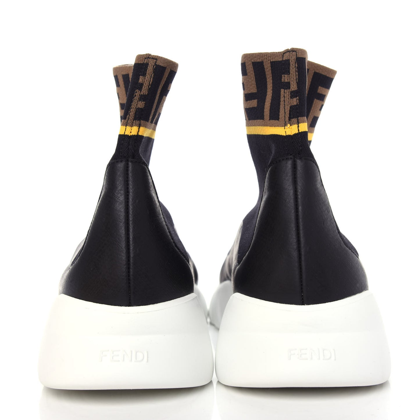 Jersey FF Mania Mens High Top Sock Sneakers 10 Black Tobacco Yema