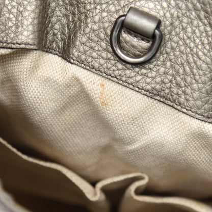 Gucci Metallic Pebbled Calfskin Medium Soho Chain Shoulder Bag Sasso 12 of 15