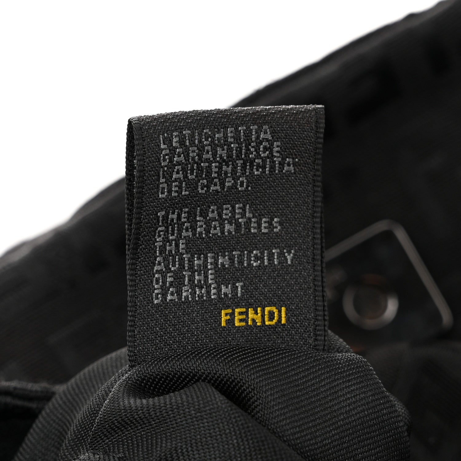 Fendi Zucchino Mini Mama Baguette Black 7 of 10
