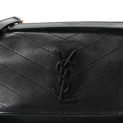 Saint Laurent Lambskin Matelasse Monogram Medium Niki Chain Satchel Black 7 of 9