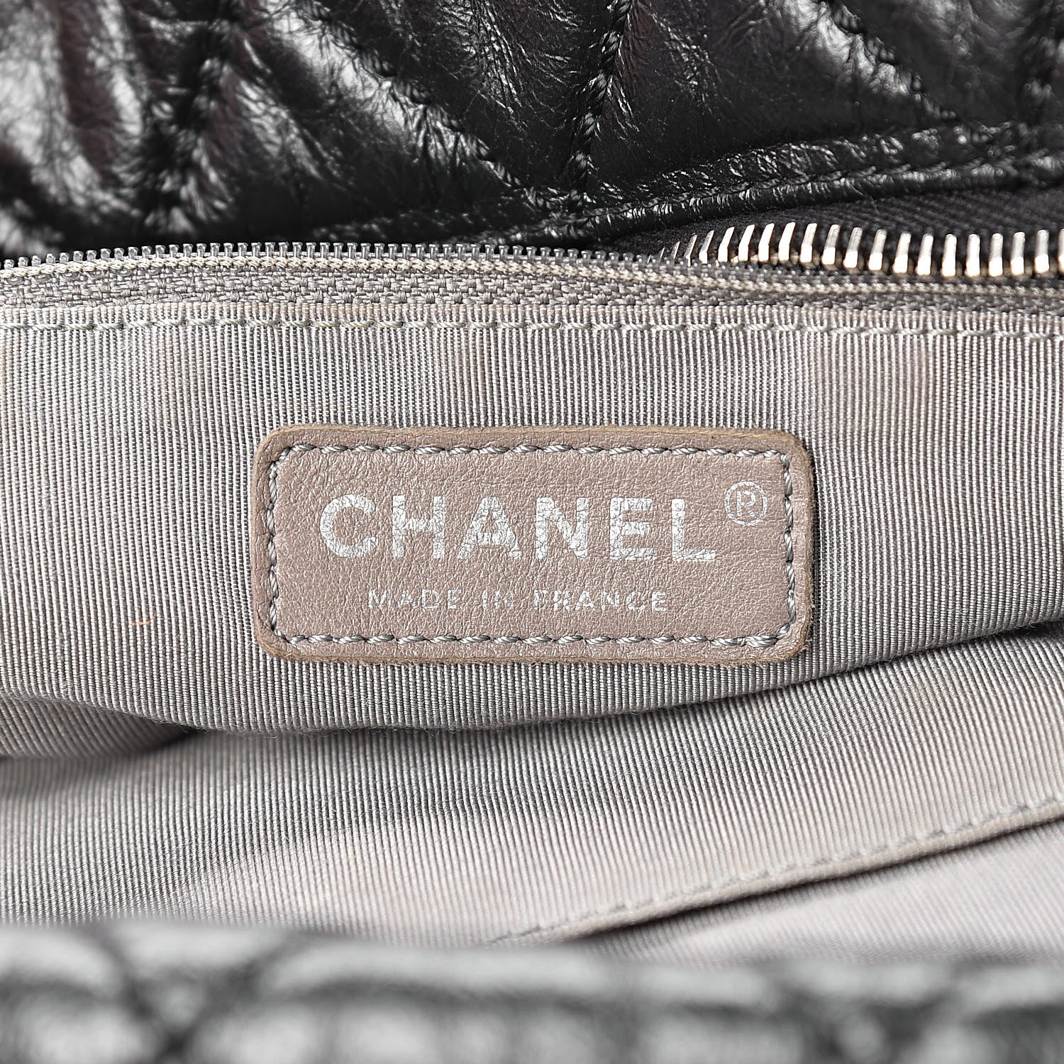 Chanel Aged Calfskin Oversized Reissue Overnight Tote Black 6 of 12