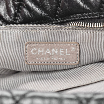 Chanel Aged Calfskin Oversized Reissue Overnight Tote Black 6 of 12