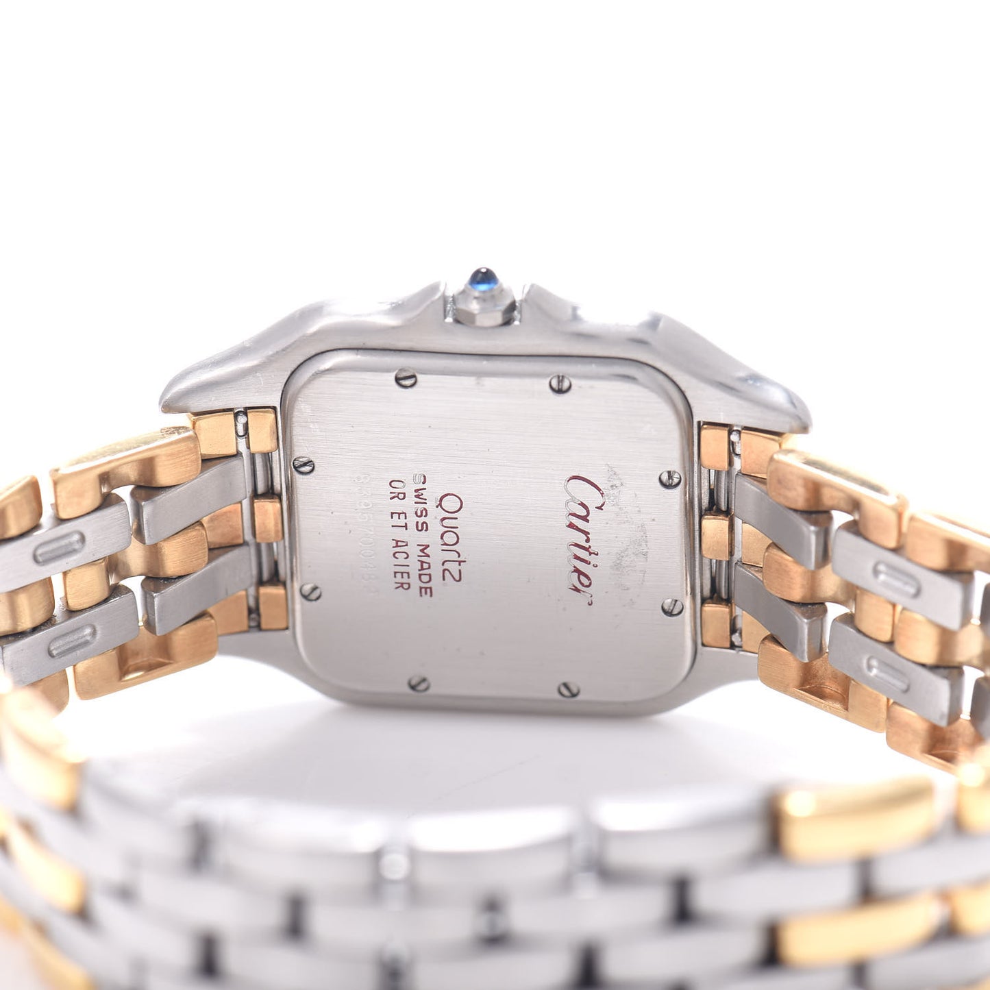 Stainless Steel 18K Yellow Gold 29mm Panthere Quartz Watch