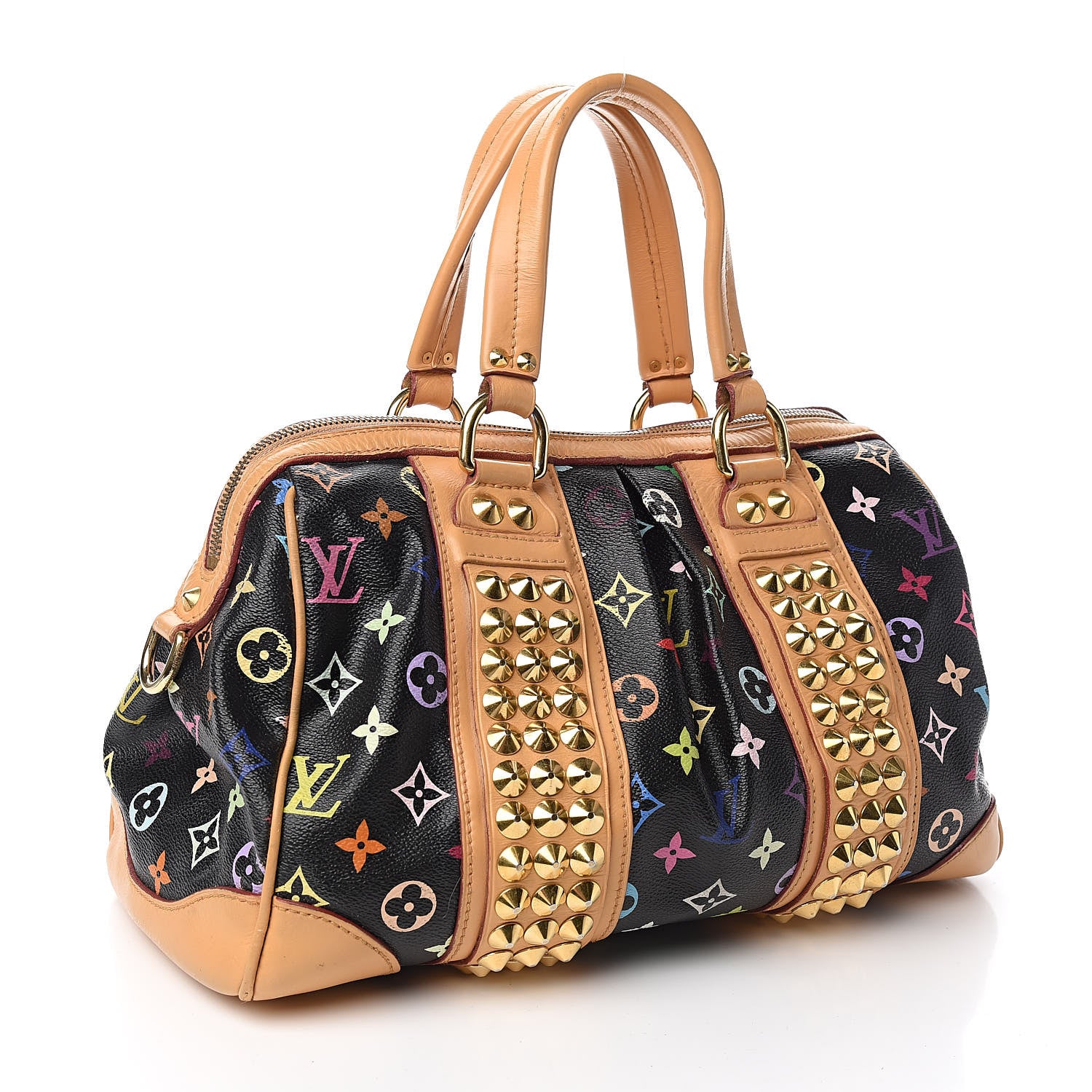 Louis Vuitton Monogram Multicolor Courtney MM Black 3 of 14