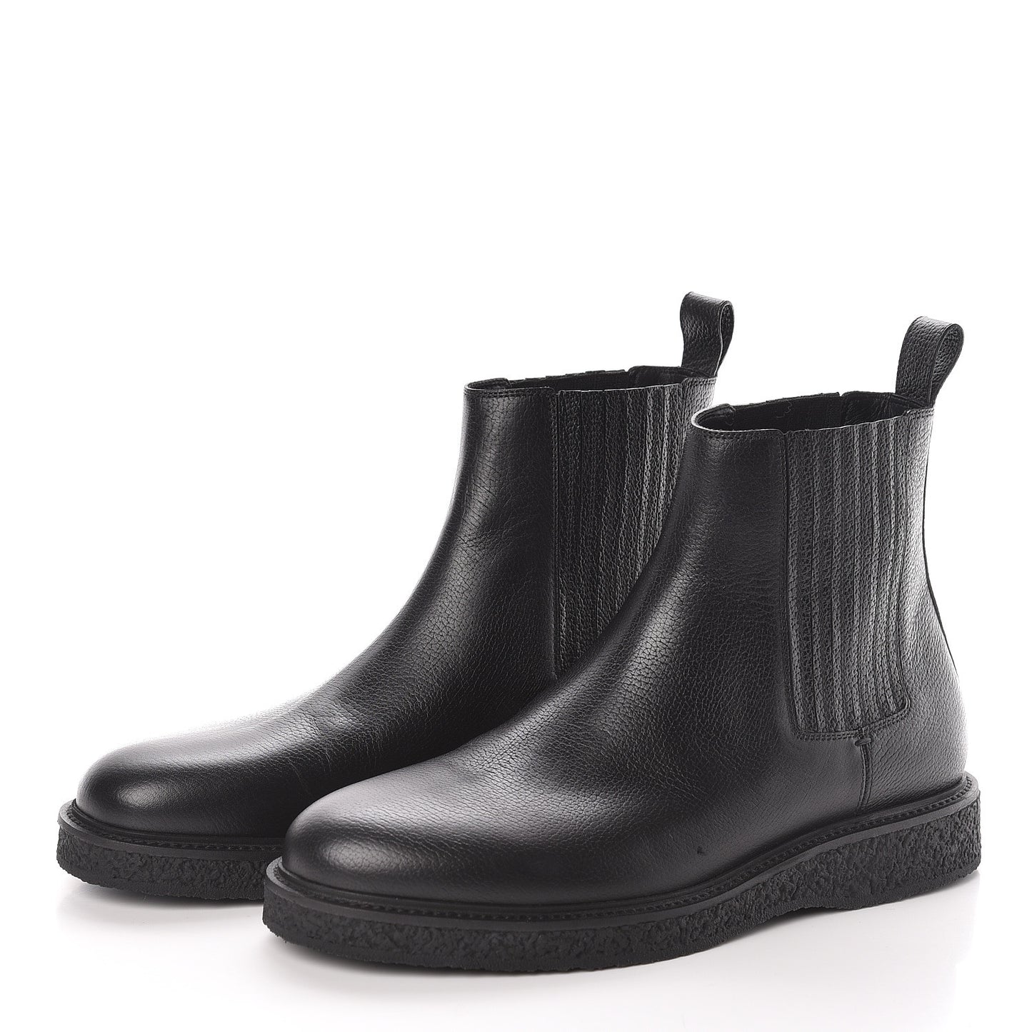 Calfskin Mens Hugo 25 Chelsea Boots 43 Black