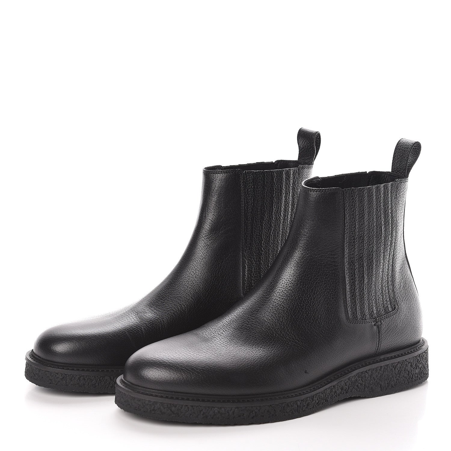 Saint Laurent Calfskin Mens Hugo 25 Chelsea Boots 43 Black 3 of 7