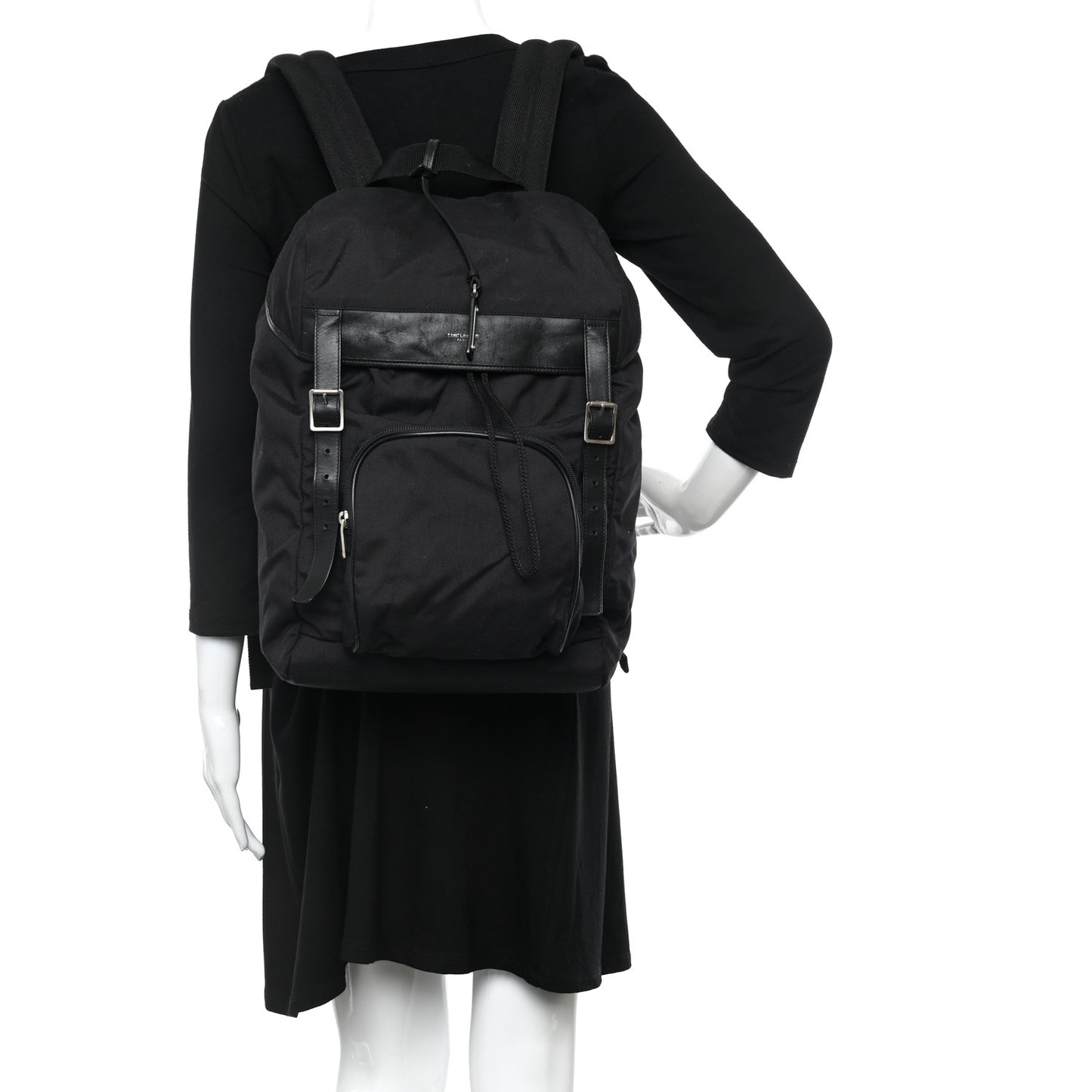 Canvas Moon Backpack Black