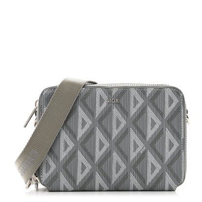Christian Dior Coated Canvas CD Diamond Messenger Pouch Grey 1 of 13