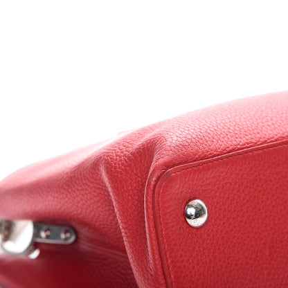 Louis Vuitton Taurillon Python Capucines MM Rubis 11 of 12