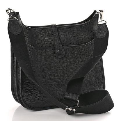 Hermes Taurillon Clemence Evelyne III PM Black 3 of 8