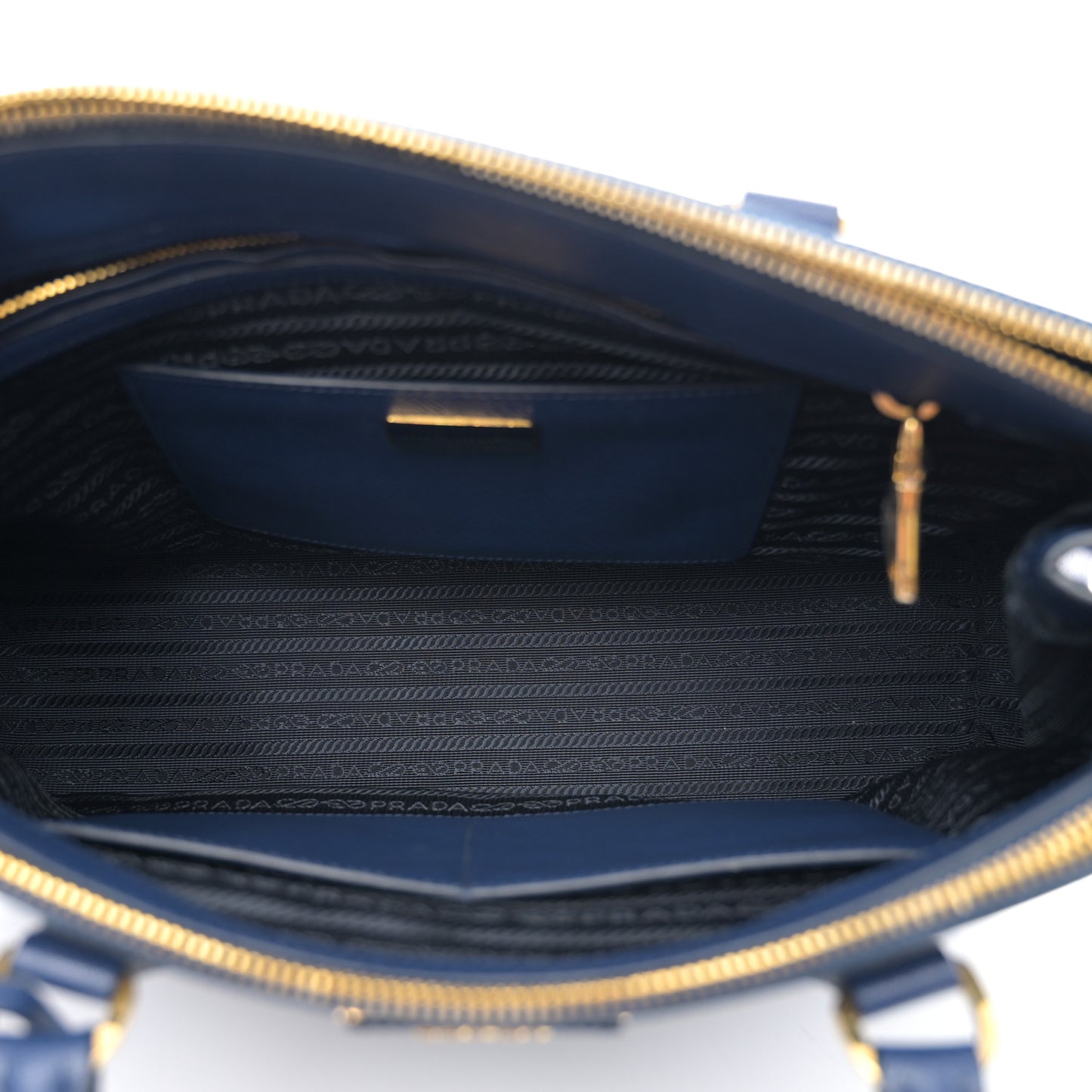 Saffiano Medium Galleria Double Zip Tote Bluette