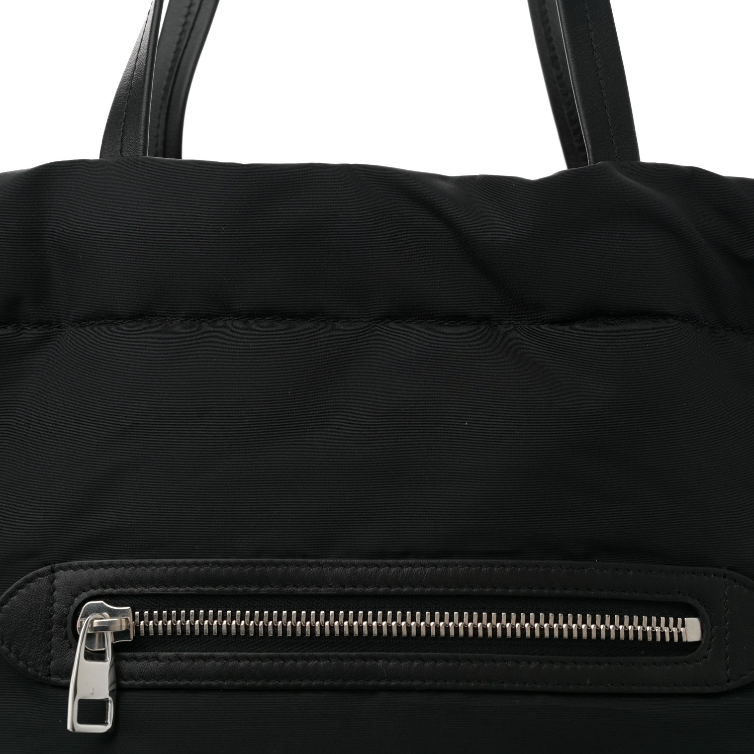 Alexander McQueen Nylon Graffiti Logo The Bundle Tote Black White 8 of 10