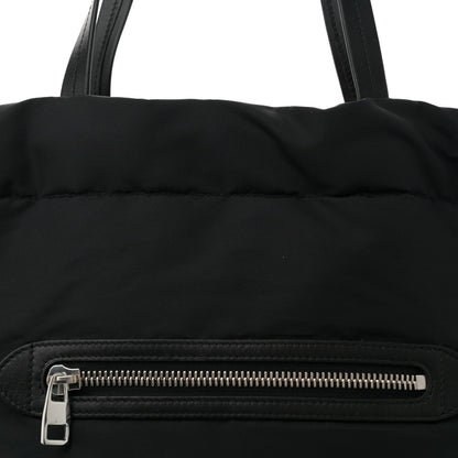 Alexander McQueen Nylon Graffiti Logo The Bundle Tote Black White 8 of 10