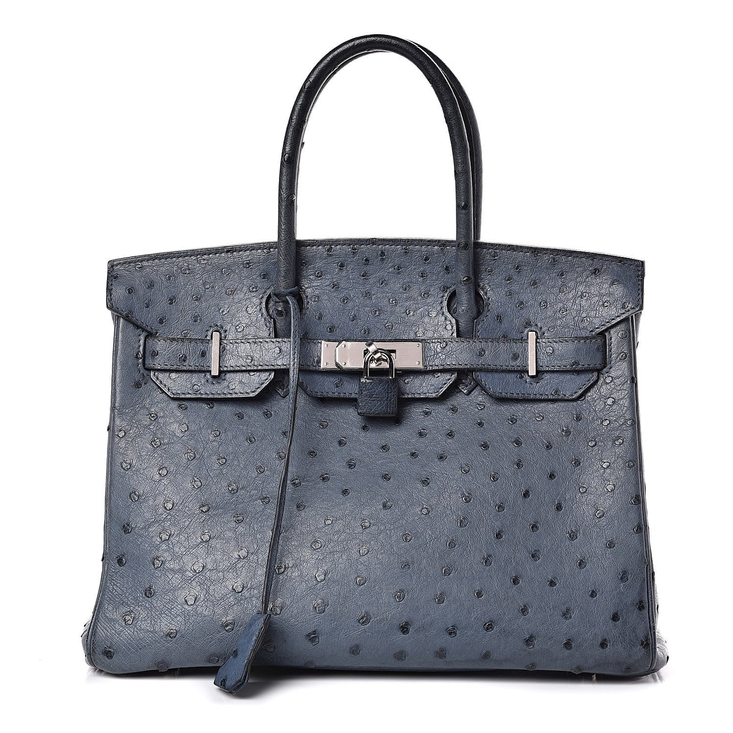 Hermes Ostrich Birkin 30 Bleu Roi 1 of 30