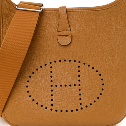 Hermes Taurillon Clemence Evelyne III PM Biscuit 8 of 11