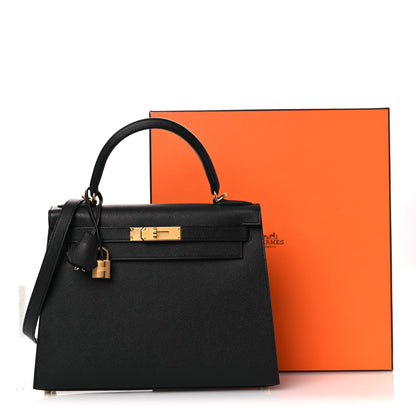 Hermes Epsom Kelly Sellier 28 Black 14 of 14