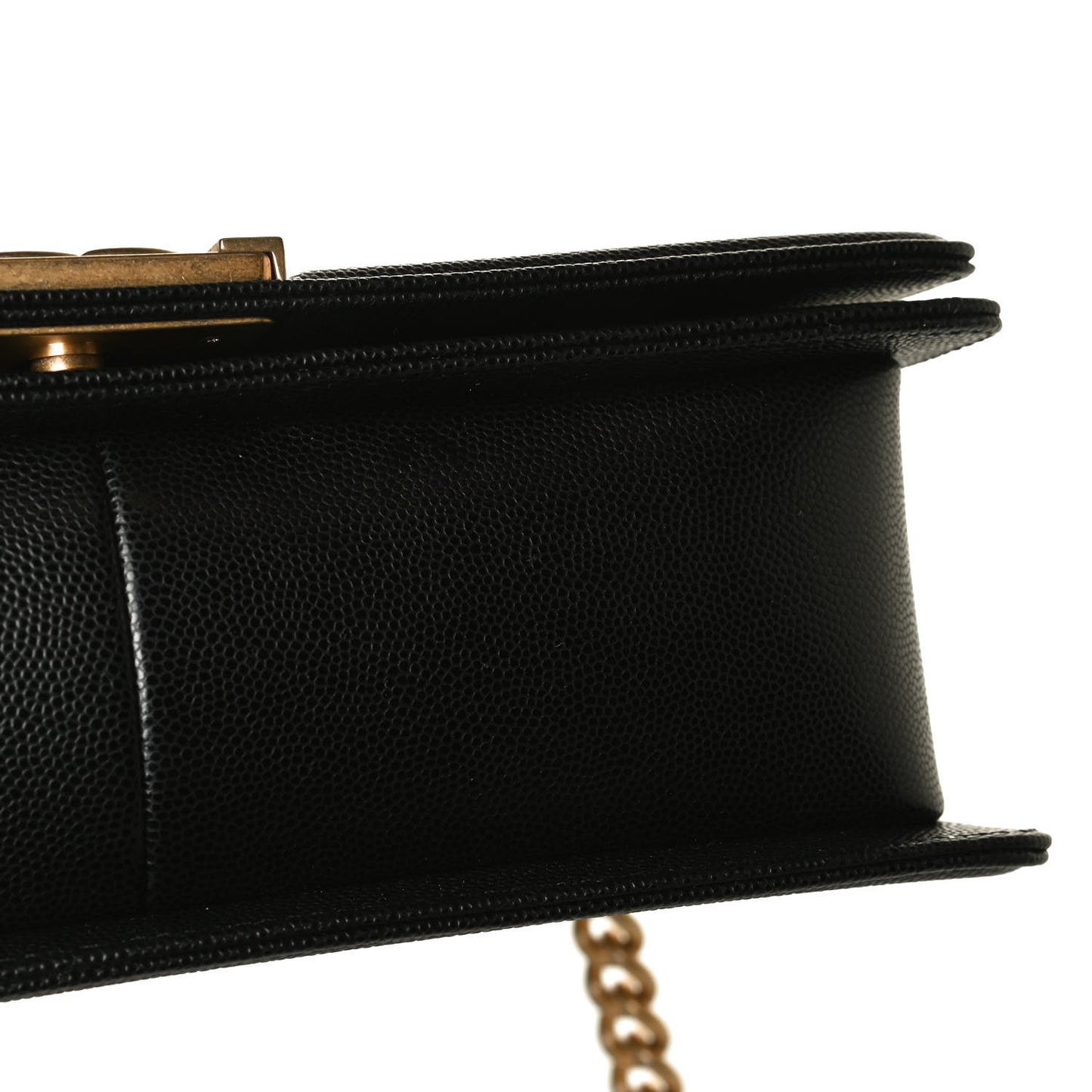 Caviar Quilted Medium Boy Flap Black