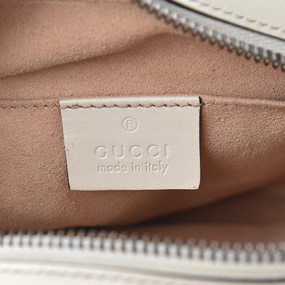 Gucci Calfskin Matelasse Mini GG Marmont Chain Shoulder Bag White 6 of 10