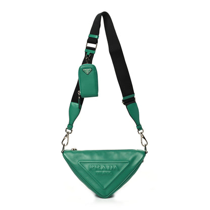 Prada Grace Lux Triangle Shoulder Bag Mango 1 of 9