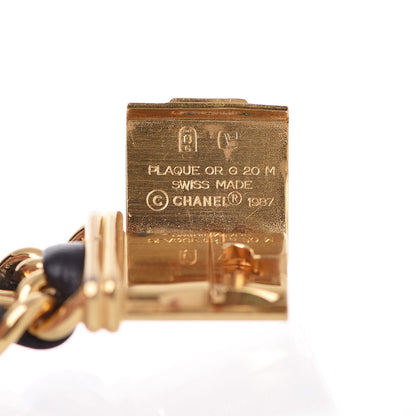 Chanel Stainless Steel Lambskin 20mm Chain Premiere Quartz Watch Gold L 7 of 7