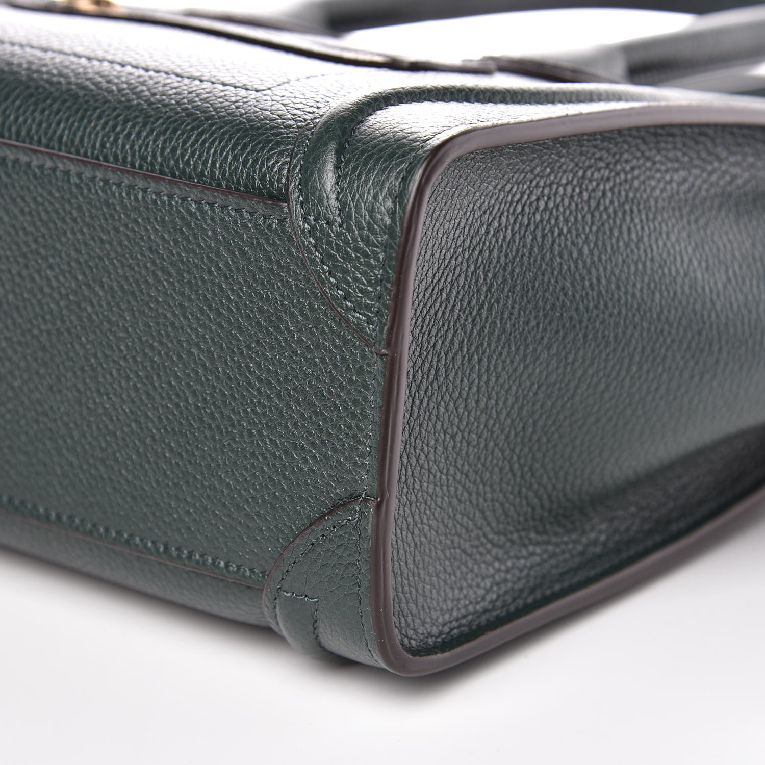 Celine Drummed Calfskin Nano Luggage Amazone 6 of 10