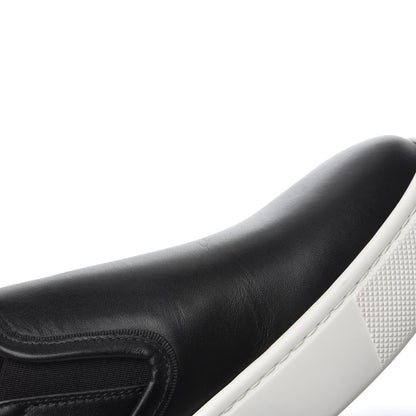 Christian Louboutin Calfskin Womens Masteral Platform Slip On Sneakers 38 Black 11 of 14