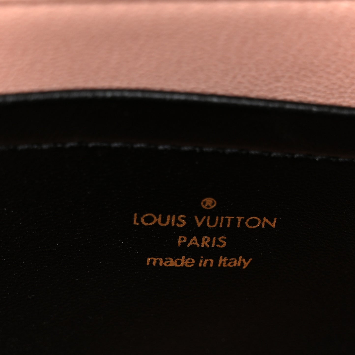 Lambskin Embossed Monogram Pochette Coussin Black