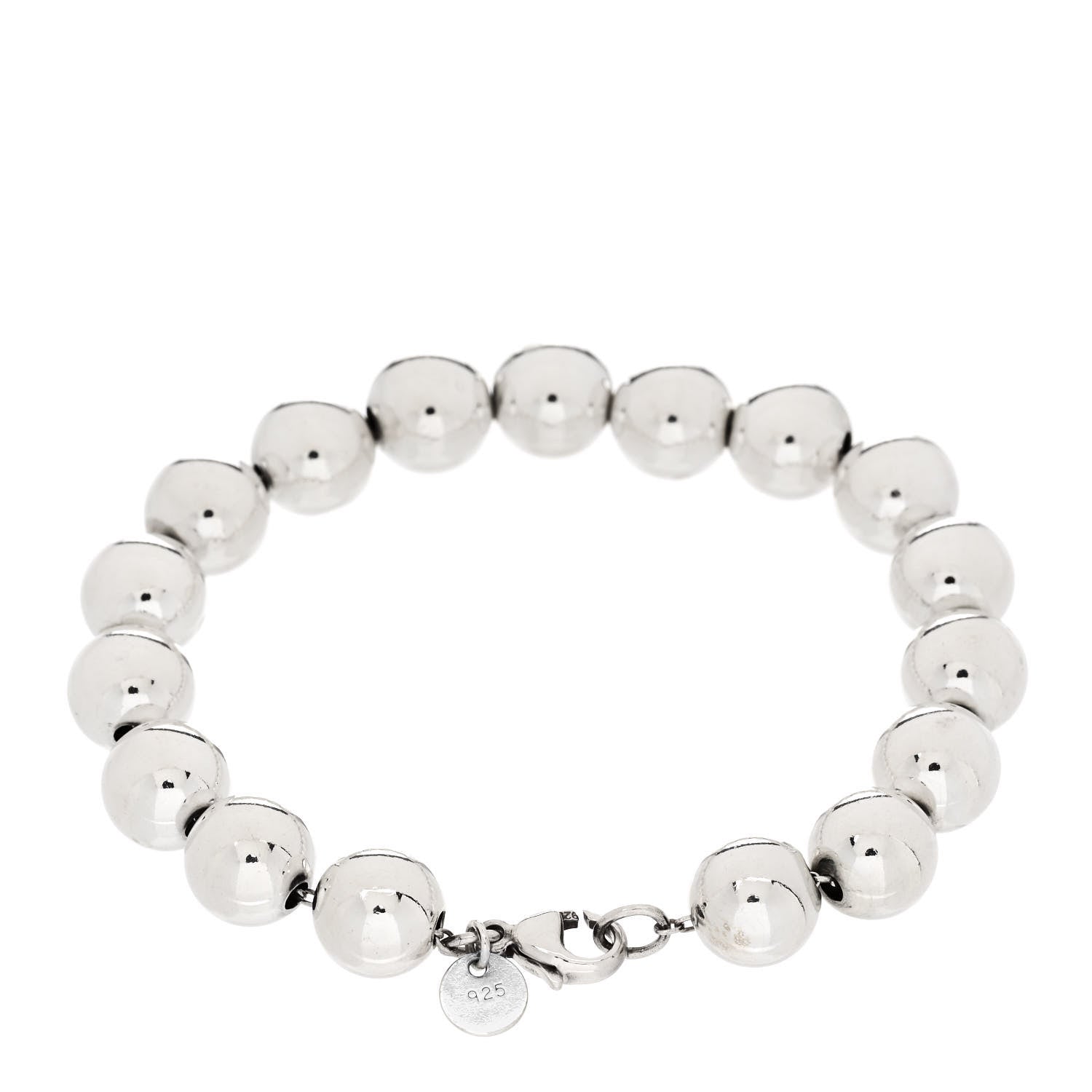 Tiffany Sterling Silver 10mm HardWear Ball Bracelet 2 of 4