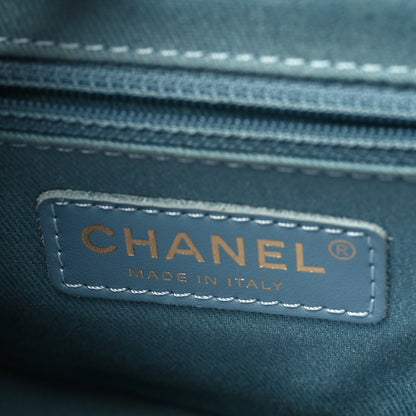Chanel Caviar Quilted Small Business Affinity Flap Blue 6 of 13