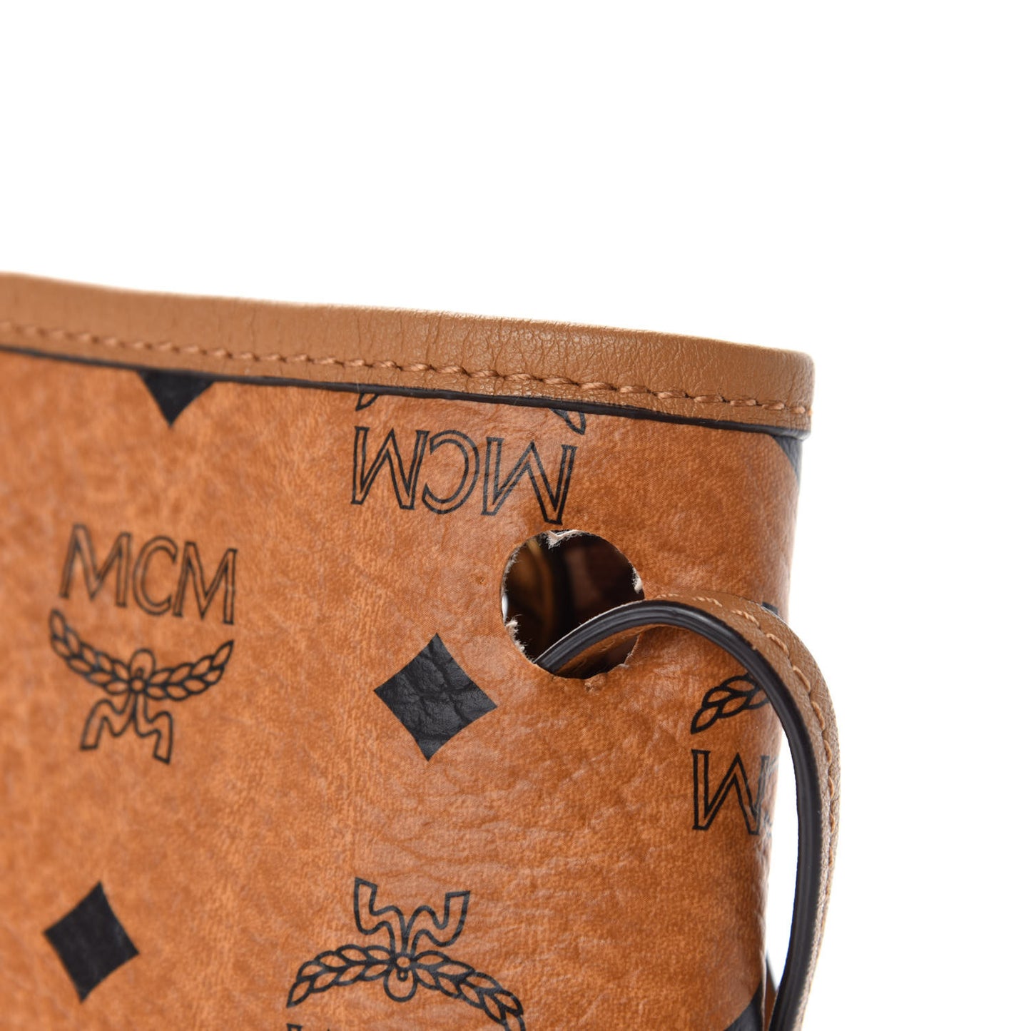 Visetos Medium Liz Reversible Shopper Tote Cognac