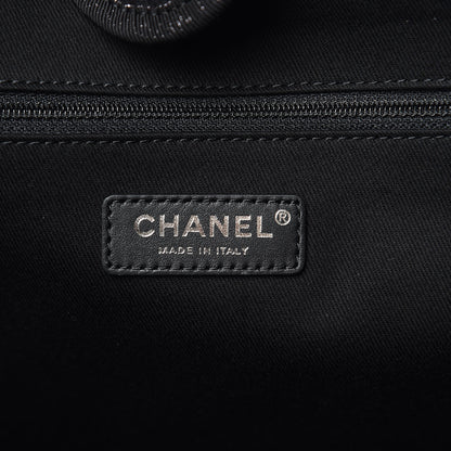 Chanel Lurex Boucle Small Deauville Tote Black 6 of 10