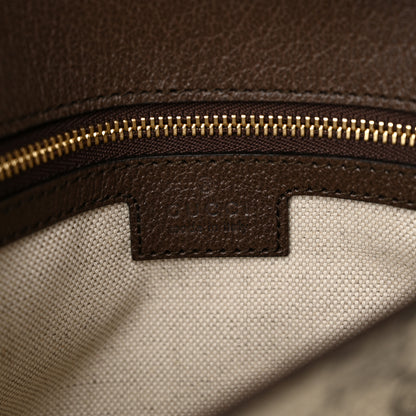 Gucci GG Supreme Monogram Textured Dollar Calfskin Blondie Chain Shoulder Flap Bag Beige Ebony New Acero 6 of 10