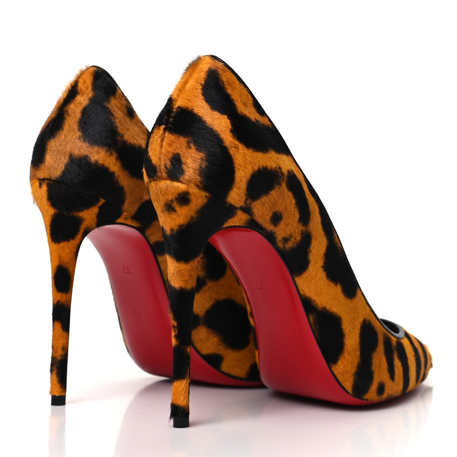 Christian Louboutin Calf Hair Leopard Kate 100 Pumps 37 Spicy 4 of 8
