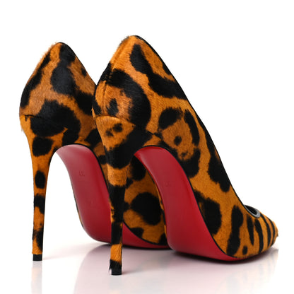 Christian Louboutin Calf Hair Leopard Kate 100 Pumps 37 Spicy 4 of 8