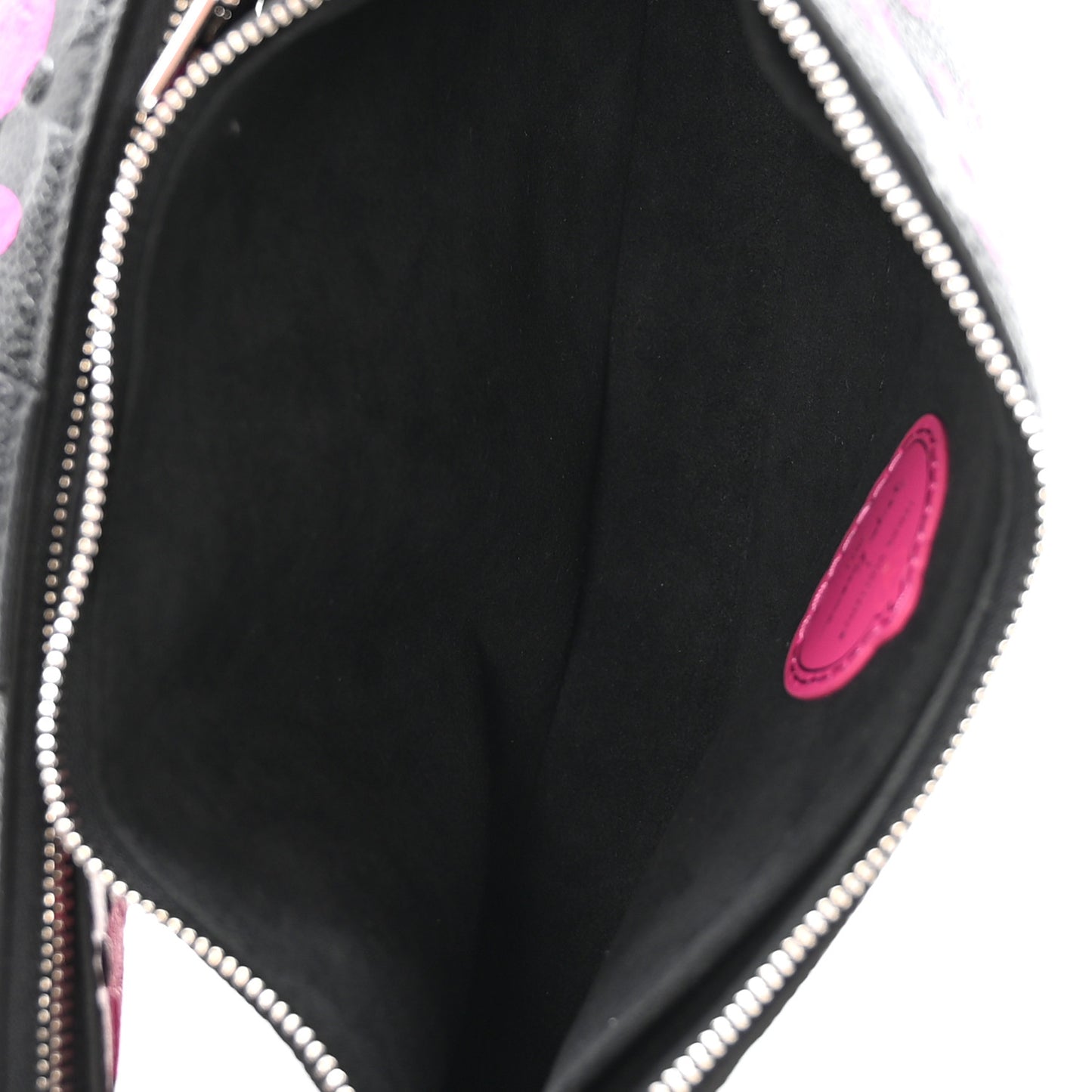 LV X YK Empreinte Multi Pochette Accessories Black Fuchsia