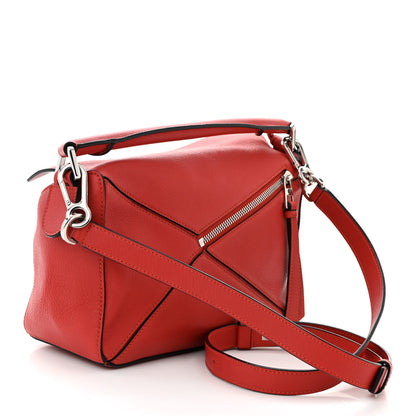 Loewe Calfskin Small Puzzle Bag Scarlet 3 of 9