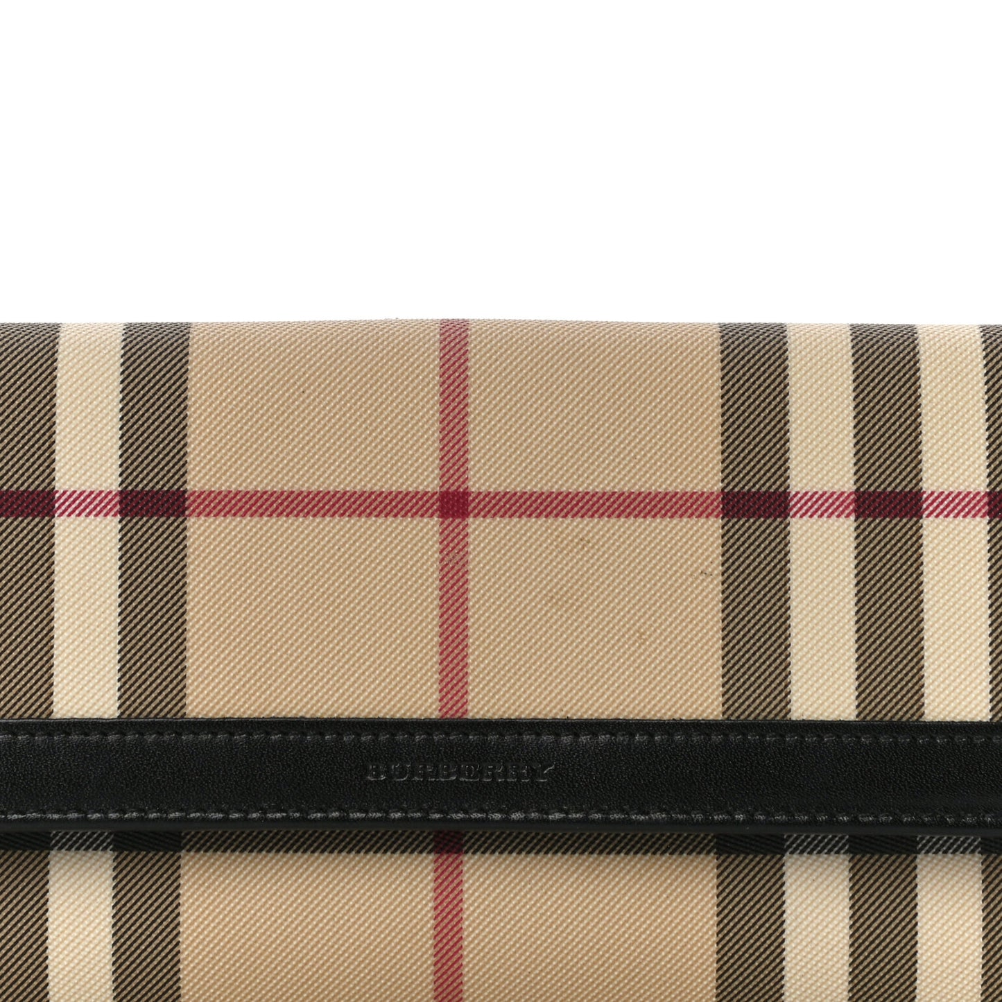 House Check Continental Wallet Black