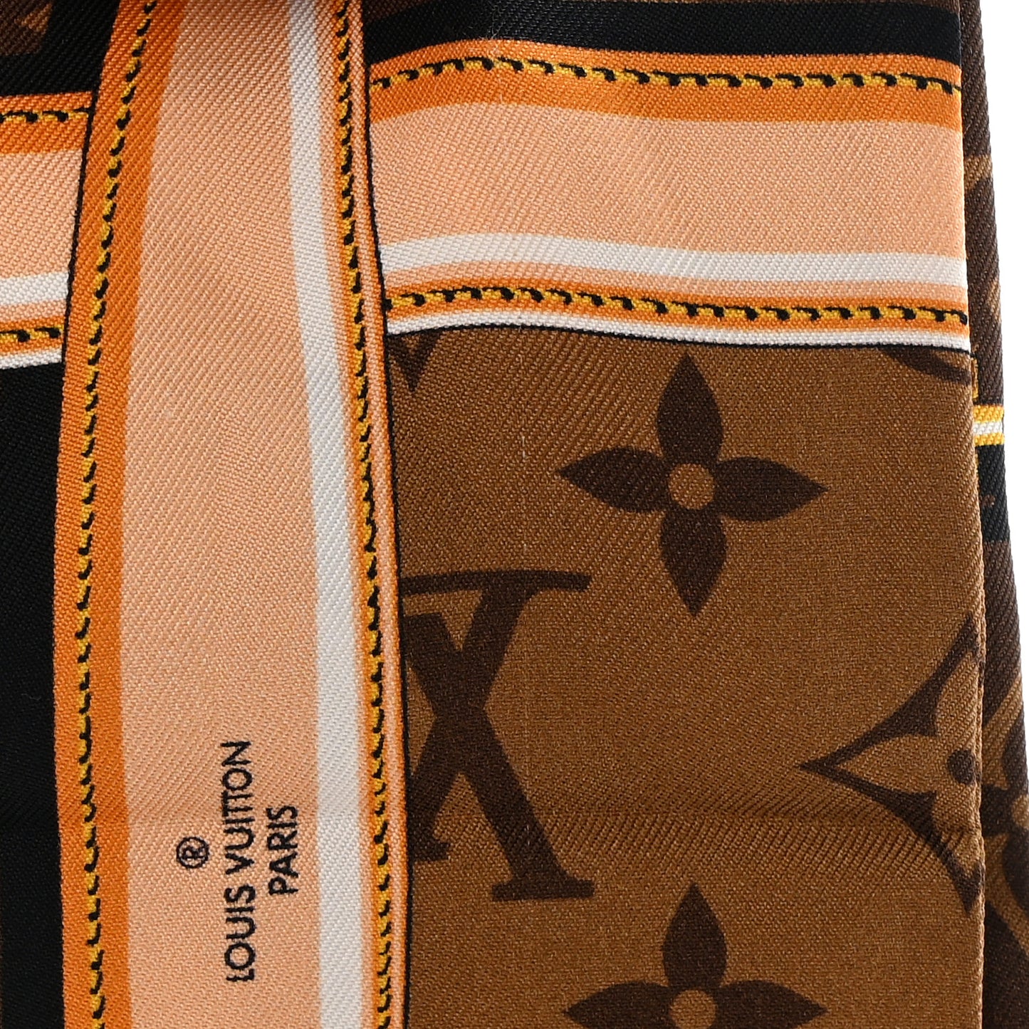 Silk Monogram Confidential Bandeau Brown