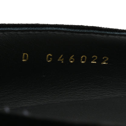 Chanel Velvet Strass CC Bow Mary Jane Flats 37.5 Black 9 of 11