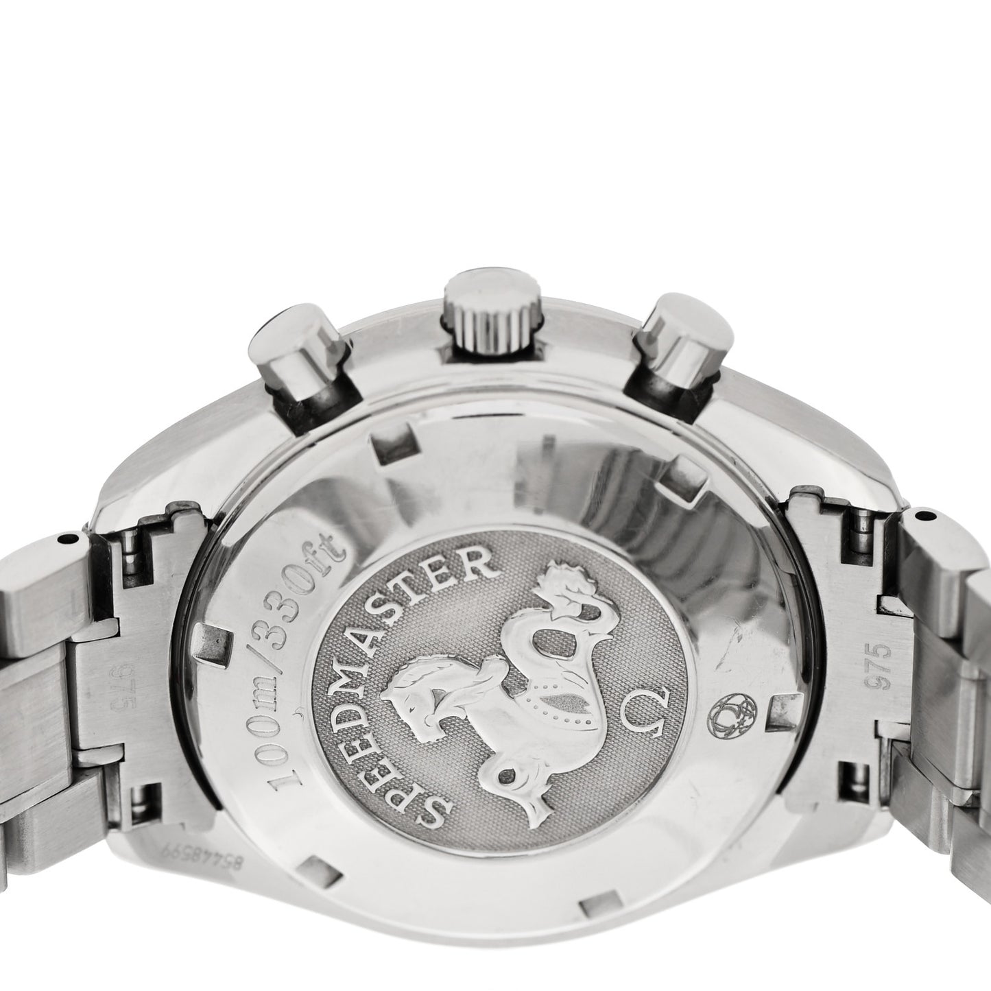 Stainless Steel 40mm Speedmaster Date Automatic Watch Black 3210.50