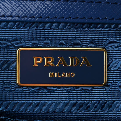 Prada Saffiano Vernice Bauletto Azzurro 6 of 9
