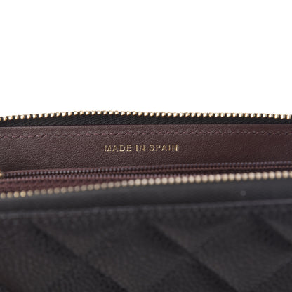 Chanel Caviar Quilted Small Zip Around Wallet Black 7 of 11