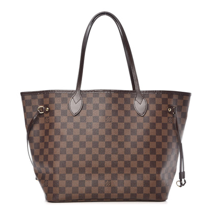 Louis Vuitton Damier Ebene Neo Neverfull MM Rose Ballerine 1 of 16