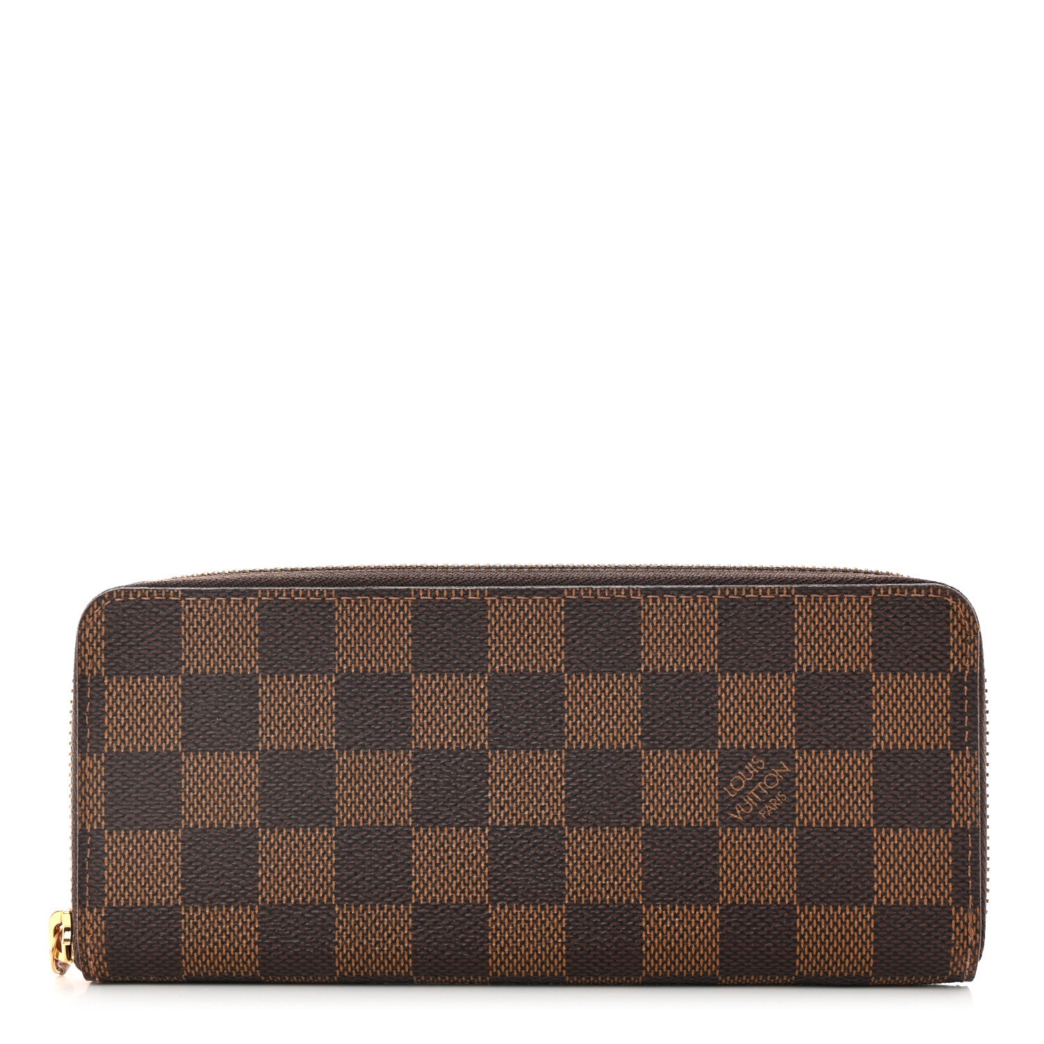 Louis Vuitton Damier Ebene Clemence Wallet Rose Ballerine 1 of 9