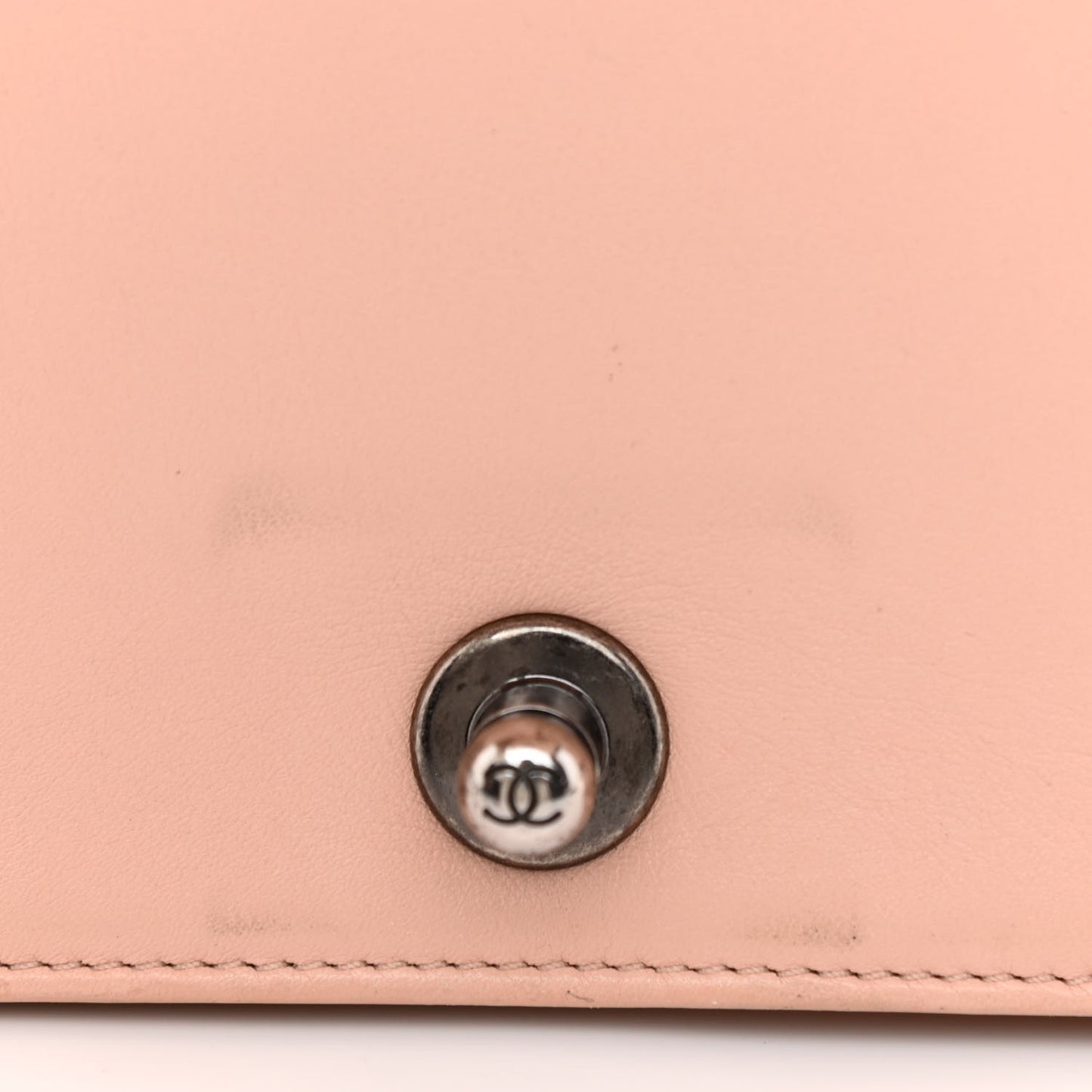 Calfskin Quilted New Medium Boy Flap Light Pink